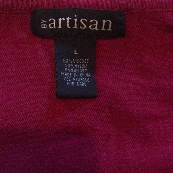 Knit Fuchsia & Black long sleeve dress - Picture 4 of 4